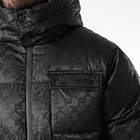 PXP - Doudoune Capuche Zippée 2551008 Noir