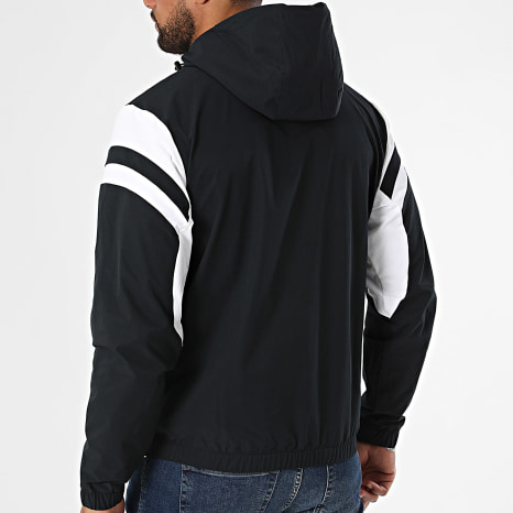Sergio Tacchini - Veste Capuche Zippée Musa 41731 Blanc Noir Gris Anthracite
