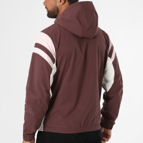 Sergio Tacchini - Veste Capuche Zippée Musa 41731 Blanc Bordeaux Rose