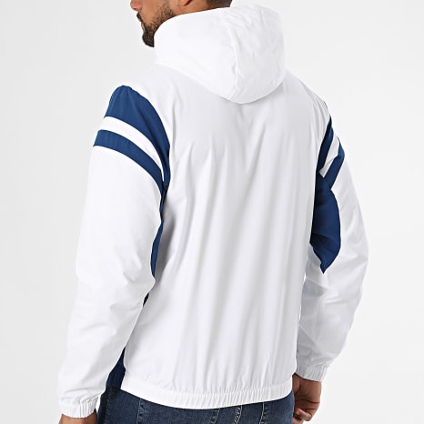 Sergio Tacchini - Veste Capuche Zippée Musa 41731 Blanc Bleu Marine Bleu Clair