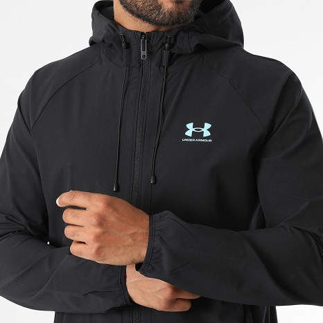 Under Armour - Coupe-Vent Capuche Vibe Woven 6003001 Noir Bleu Clair