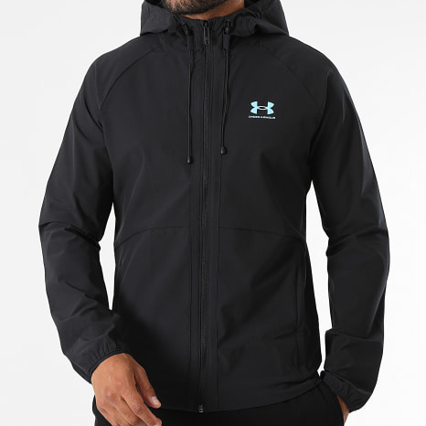 Under Armour - Coupe-Vent Capuche Vibe Woven 6003001 Noir Bleu Clair