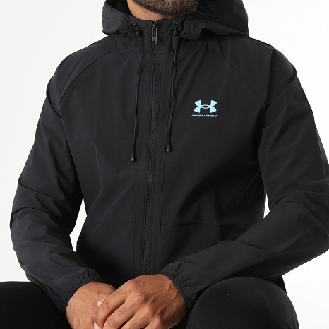 Under Armour - Coupe-Vent Capuche Vibe Woven 6003001 Noir Bleu Clair