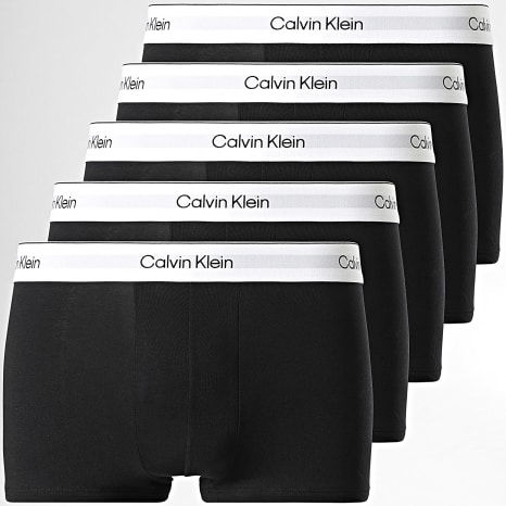 Calvin Klein - Lot De 5 Boxers NB4390 Noir Blanc