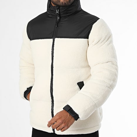 Classic Series - Doudoune Capuche Zippée 370 Beige Noir