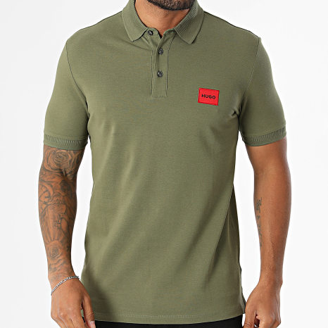 HUGO - Polo Manches Courtes Slim Fit Dereso 222 50466202 Vert Kaki