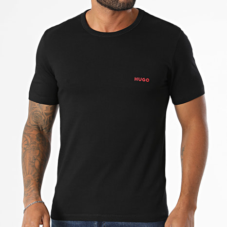 HUGO - Lot De 3 Tee Shirts 50532811 Vert Kaki Gris Noir