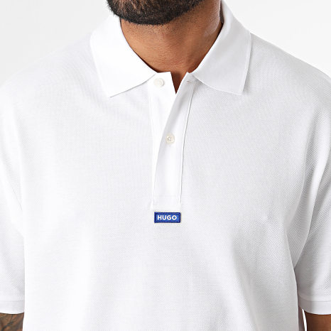 Hugo Blue - Polo Manches Courtes Nolitos 50564309 Blanc
