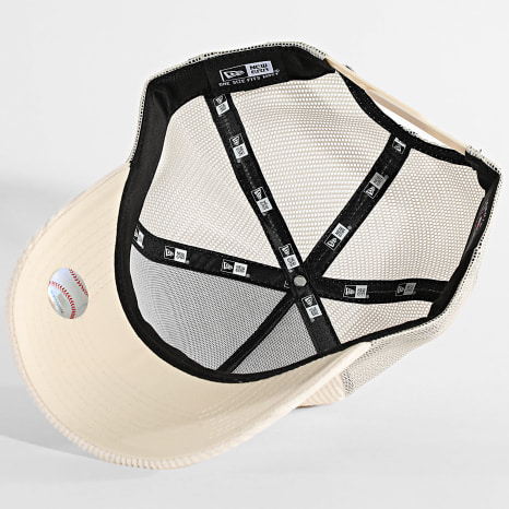 New Era - Casquette Trucker Velours Côtelé Cord LA Los Angeles Dodgers 60691237 Beige