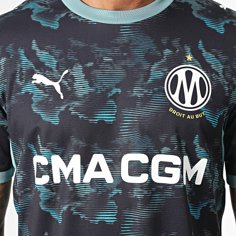 Puma - Maillot De Foot OM Jersey Replica Extérieur 784263 Bleu Marine