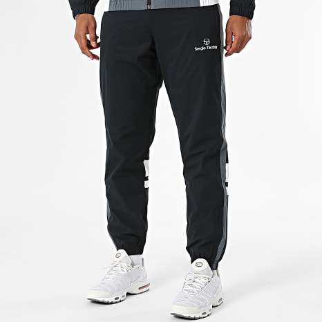 Sergio Tacchini - Ensemble De Survetement Musa 41732 Gris Anthracite Noir Blanc