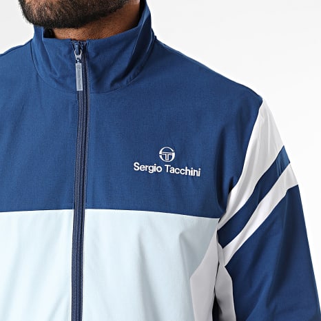 Sergio Tacchini - Ensemble De Survetement Musa 41732 Bleu Marine Bleu Clair Blanc
