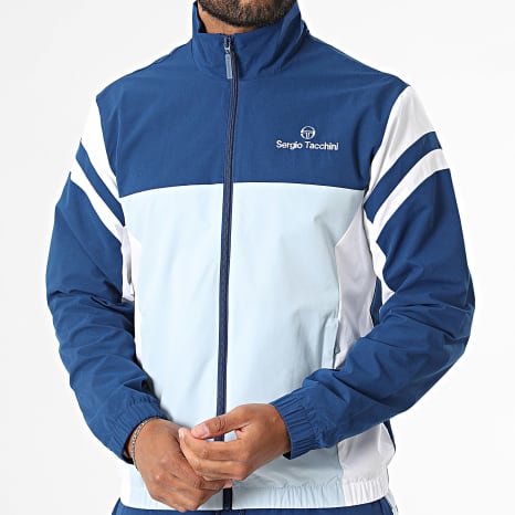 Sergio Tacchini - Ensemble De Survetement Musa 41732 Bleu Marine Bleu Clair Blanc