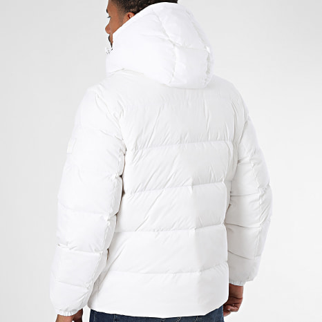 Calvin Klein - Doudoune Capuche Zippée RG515 Blanc