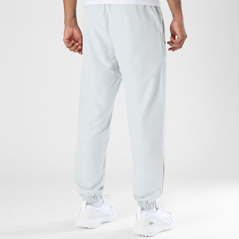 Lacoste - Pantalon Jogging Diamanté Relaxed Fit Logo Crocodile Gris Clair
