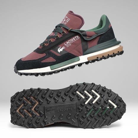 Lacoste - Baskets Elite Active 2263 Burgundy Black
