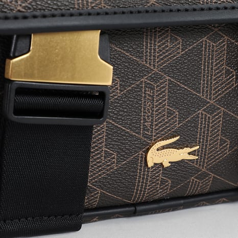 Lacoste - Sac A Main Femme The Blend Marron Doré