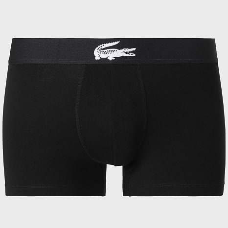 Lacoste - Lot De 3 Boxers Classic Noir Gris Chiné Gris