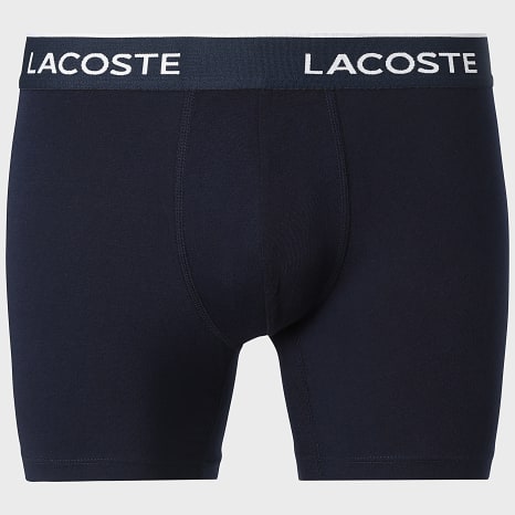 Lacoste - Lot De 5 Boxers Classic Bleu Marine Bleu Roi Bleu Clair