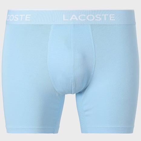 Lacoste - Lot De 5 Boxers Classic Bleu Marine Bleu Roi Bleu Clair