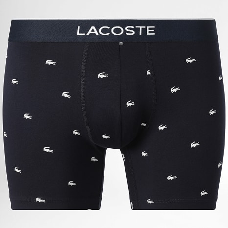 Lacoste - Lot De 5 Boxers Classic Bleu Marine Rouge Blanc