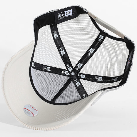 New Era - Casquette Trucker Velours Côtelé Tonal Cord LA Los Angeles Dodgers 60915925 Beige