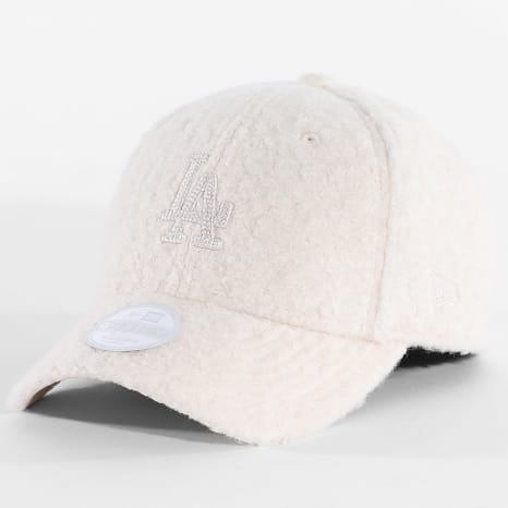 New Era - Casquette Femme M-Crown Winter Borg 9Forty LA Los Angeles Dodgers 60915791 Beige
