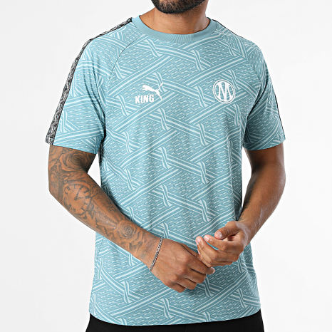 Puma - Tee Shirt OM King Jersey 786477 Bleu Clair Turquoise