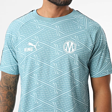 Puma - Tee Shirt OM King Jersey 786477 Bleu Clair Turquoise