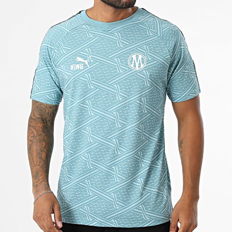 Puma - Tee Shirt OM King Jersey 786477 Bleu Clair Turquoise