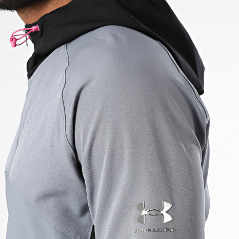 Under Armour - Veste Zippée A Capuche Elite 6013759 Gris Anthracite Clair