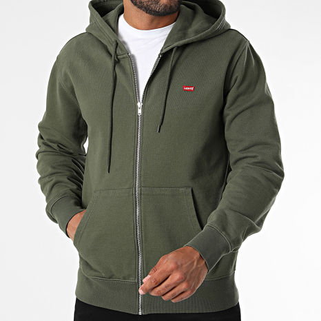 Levi's - Sweat Capuche Zippé 009DR Vert Kaki