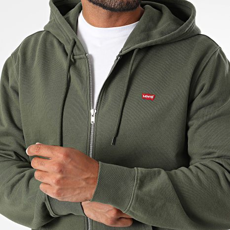 Levi's - Sweat Capuche Zippé 009DR Vert Kaki
