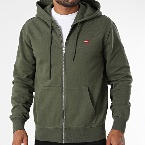 Levi's - Sweat Capuche Zippé 009DR Vert Kaki