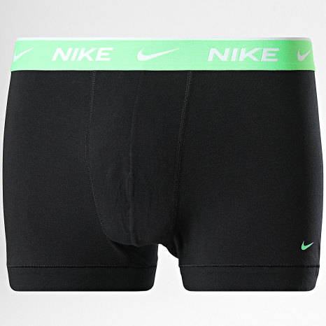 Nike - Lot De 3 Boxers Essential Cotton Stretch KE1284 Noir Vert