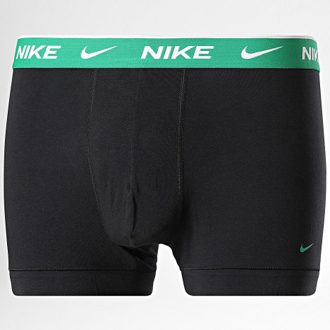 Nike - Lot De 3 Boxers Essential Cotton Stretch KE1284 Noir Vert
