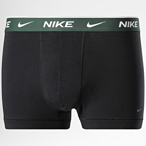 Nike - Lot De 3 Boxers Essential Cotton Stretch KE1284 Noir Vert