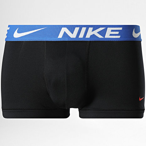 Nike - Lot De 3 Boxers Essential Micro KE1156 Noir Orange Bleu Roi