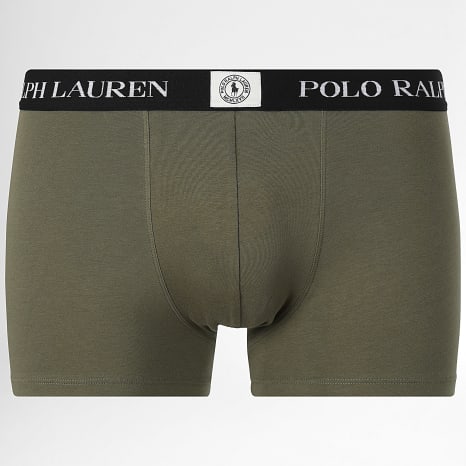Polo Ralph Lauren - Lot De 3 Boxers MCMLXVII Noir Bleu Marine Vert Kaki