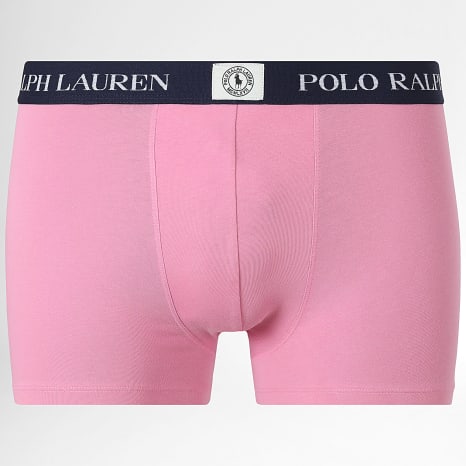 Polo Ralph Lauren - Lot De 3 Boxers MCMLXVII Bleu Marine Rose Gris Chiné
