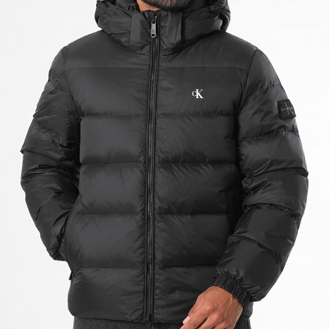Calvin Klein - Doudoune Capuche Zippée RG515 Noir