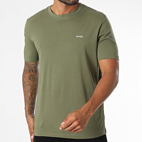 HUGO - Tee Shirt Dero 222 50466158 Vert Kaki