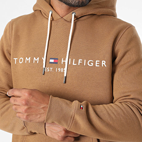 Tommy Hilfiger - Sweat Capuche Tommy Logo 1599 Marron
