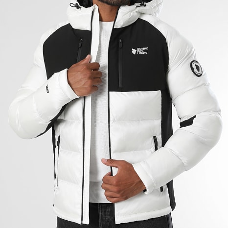 Comme Des Loups - Doudoune Capuche Mataro Blanc Noir