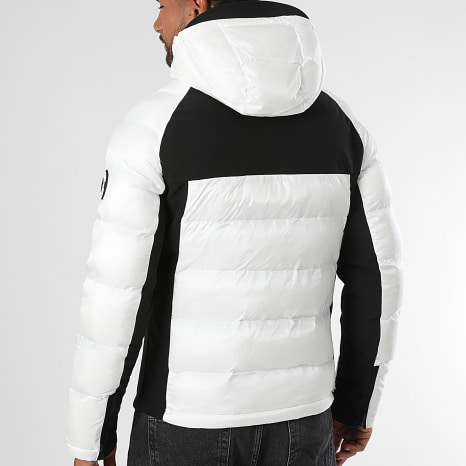 Comme Des Loups - Doudoune Capuche Mataro Blanc Noir