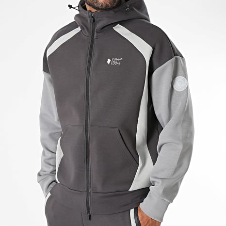 Comme Des Loups - Ensemble De Survetement Grizzly Gris Anthracite Gris Clair