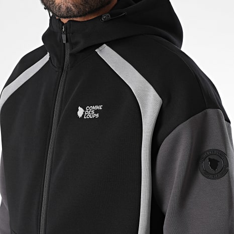 Comme Des Loups - Ensemble De Survetement Grizzly Noir Gris Anthracite Gris