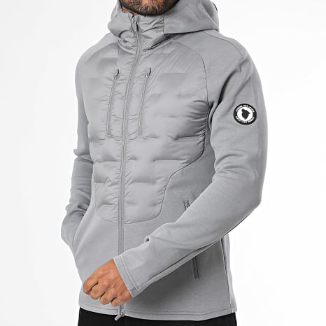 Comme Des Loups - Veste Capuche Zippée Road Gris Clair
