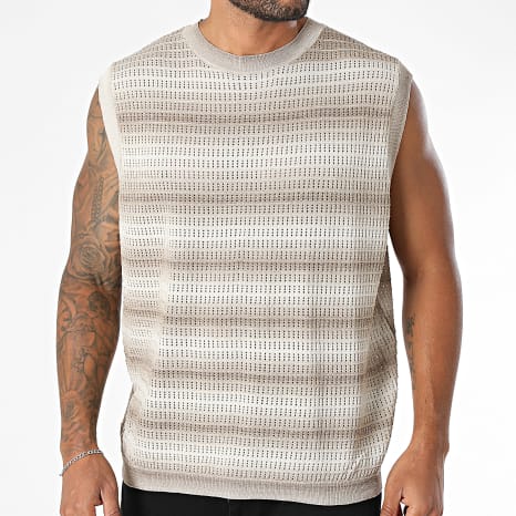 Frilivin - Débardeur Crochet 092 Beige