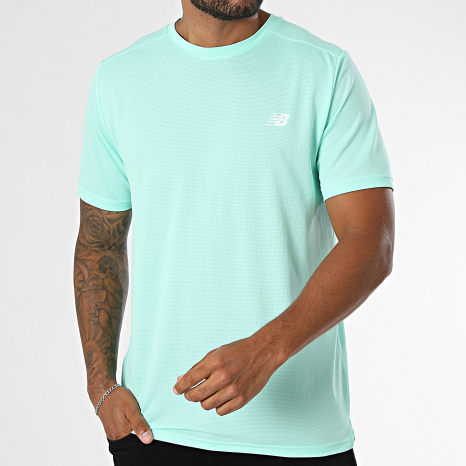 New Balance - Tee Shirt MT51801 Vert Clair